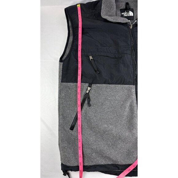The North Face Denali Fleece Vest Men XL Grey Black Full Zip Polartec Outdoor - Picture 7 of 7